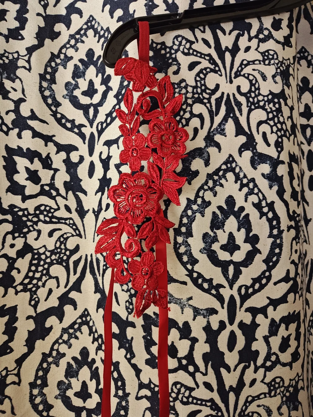 Red Floral Lace For Feet- Women's Accessory